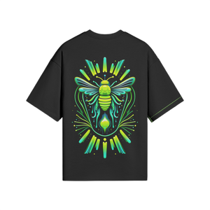 Dive into the Hive (Green Bee) - Neon Side Seam T-shirt