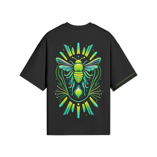 Dive into the Hive (Green Bee) - Neon Side Seam T-shirt
